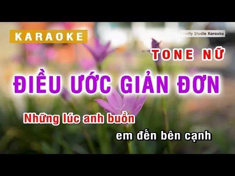 [Karaoke] Điều Ước Giản Đơn - Tone Nữ