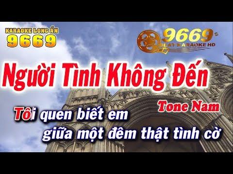 Karaoke Người Tình Không Đến | Tone Nam | Nhạc sống LA STUDIO | Karaoke 9669