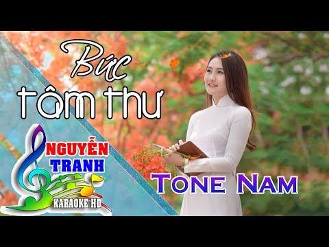 [Karaoke nhạc sống] Bức Tâm Thư - Tone Nam
