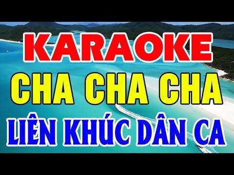 Karaoke Nhạc Sống | Liên Khúc Cha Cha Cha Dân Ca | Nhạc Sống Karaoke Trữ Tình Trọng Hiếu