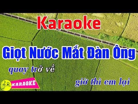 Giọt Nước Mắt Đàn Ông - Karaoke HD || Beat Chuẩn ➤ Bến Thành Audio Video