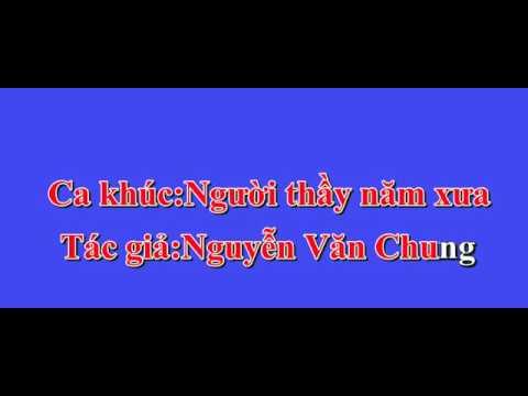 [Karaoke] Người thầy năm xưa - Nguyễn Văn Chung | mrHuy