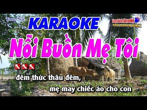 Nỗi Buồn Mẹ Tôi - Karaoke Nhạc Sống Tùng Bách
