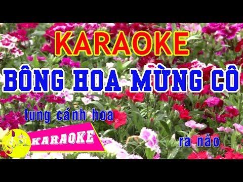 Bông Hoa Mừng Cô Karaoke || Beat Chuẩn - Karaoke Nhạc Thiếu Nhi