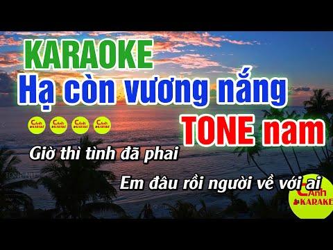 Karaoke Beat Chuẩn | Hạ còn vương nắng | DATKAA | karaoke Tone nam