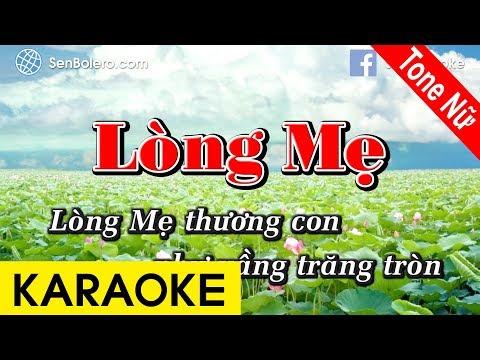 Lòng Mẹ (Y Vân) - Karaoke Nhạc Sống | Tone Nữ