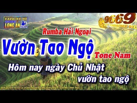 Karaoke Nhạc sống - Vườn Tao Ngộ | Tone Nam | Beat chất lượng cao 9669