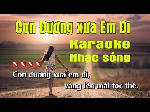 Con Đường Xưa Em Đi Karaoke Nhạc Sống Minh Công
