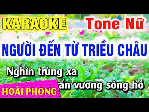 Karaoke Người Đến Từ Triều Châu Tone Nữ Nhạc Sống Dể Hát | Hoài Phong Organ