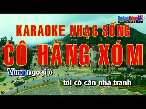 Karaoke Nhạc Sống - Cô Hàng Xóm ( Vùng Ngoại Ô ) Beat chất lượng cao