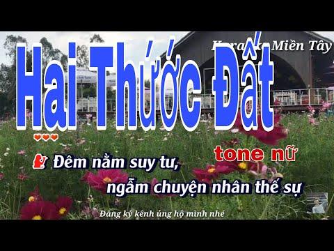 Karaoke Hai Thước Đất tone nữ Lê Minh Trung