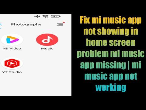 Fix mi music app not showing in home screen problem mi music app missing | mi music app not working