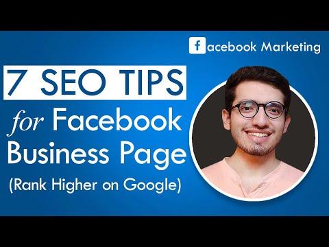 Facebook SEO - 7 SEO Tips to get Higher Ranking of Your Facebook Business Page on Google