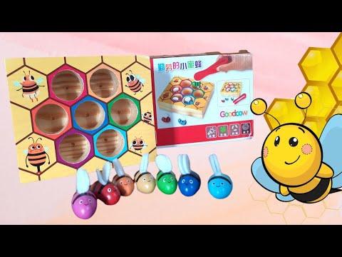 Educational toys Matching color bees to its hive 