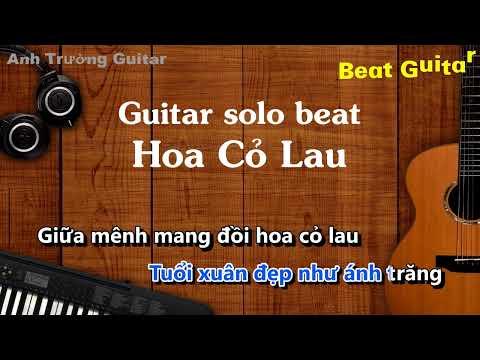 Karaoke Hoa Cỏ Lau - Phong Max Guitar Solo Beat Acoustic | Anh Trường Guitar
