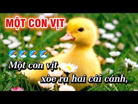 Một Con Vịt Karaoke Nhạc Thiếu Nhi Dễ Hát | Karaoke Thiếu Nhi