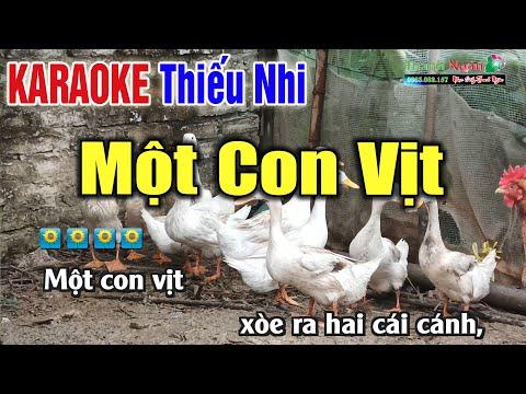 Một Con Vịt Karaoke Nhạc Chuẩn - Nhạc Thiếu Nhi Dành Cho Bé Hay Hát