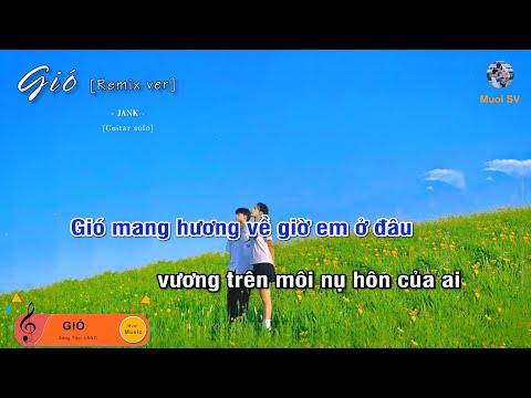 [Remix ver] GIÓ - JANK (Guitar beat solo karaoke), Muoi Music | Muối SV